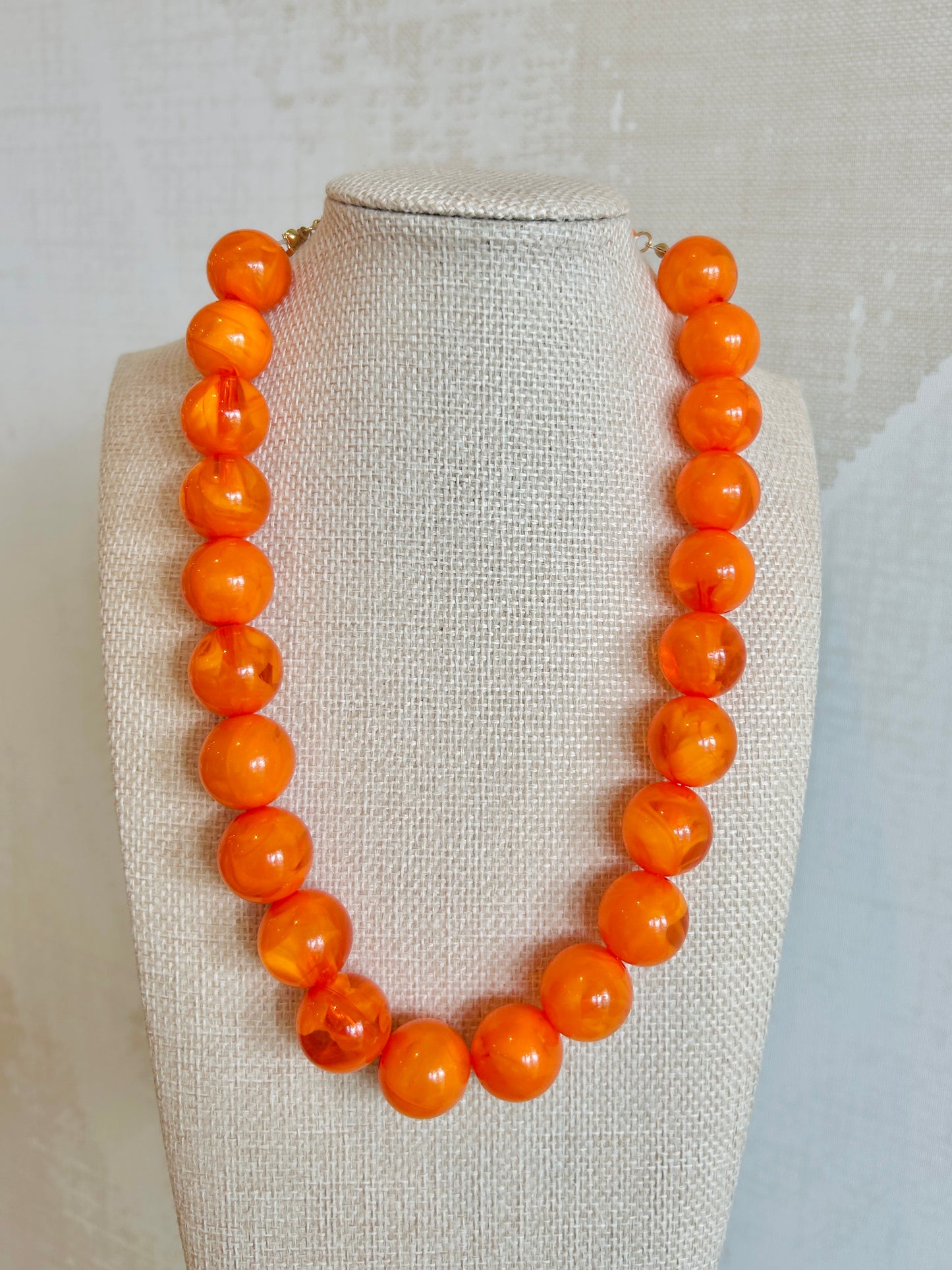 Orange Bubble Necklace