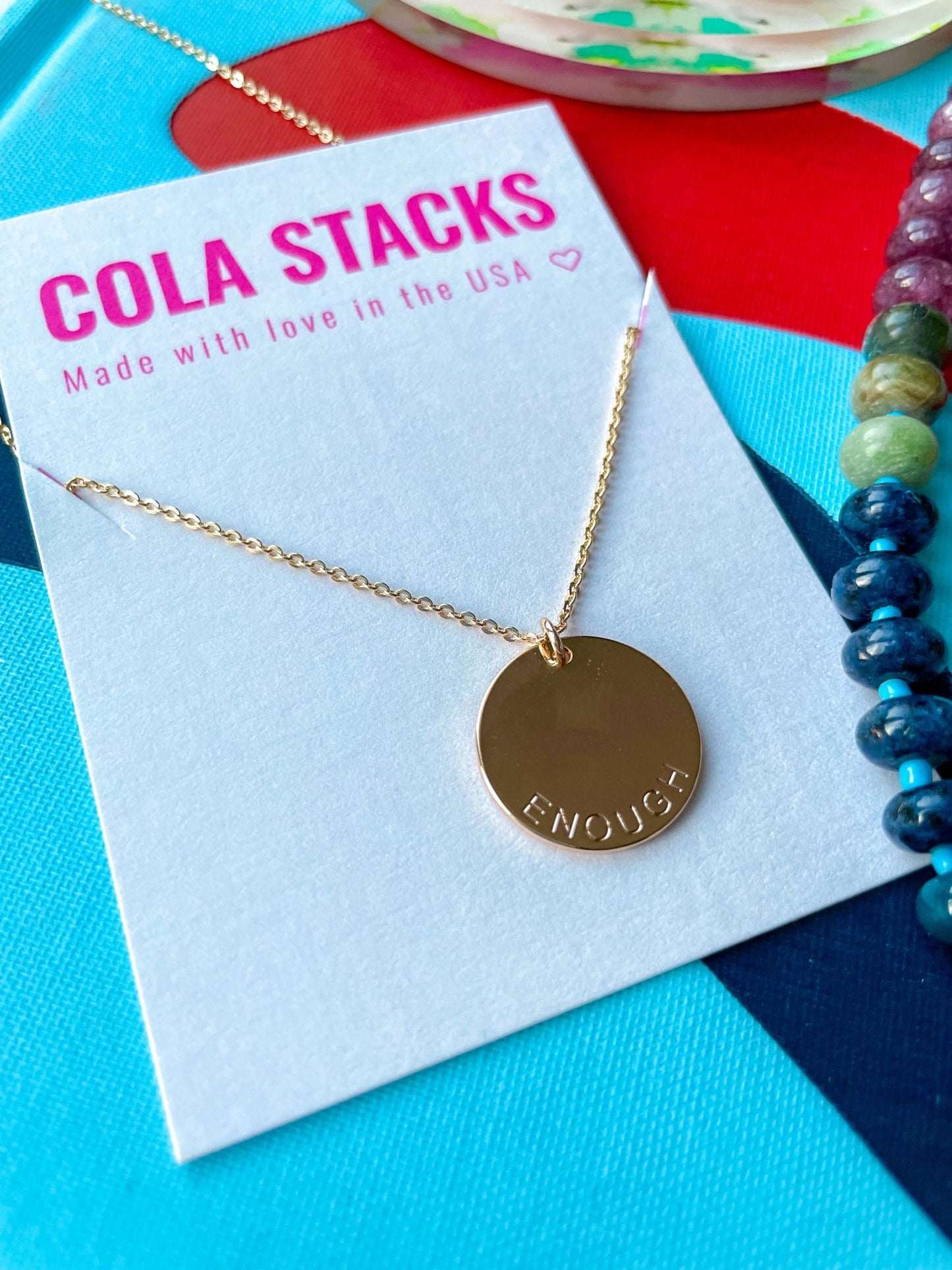 2026 Word of the Year Necklace - Cola Stacks -