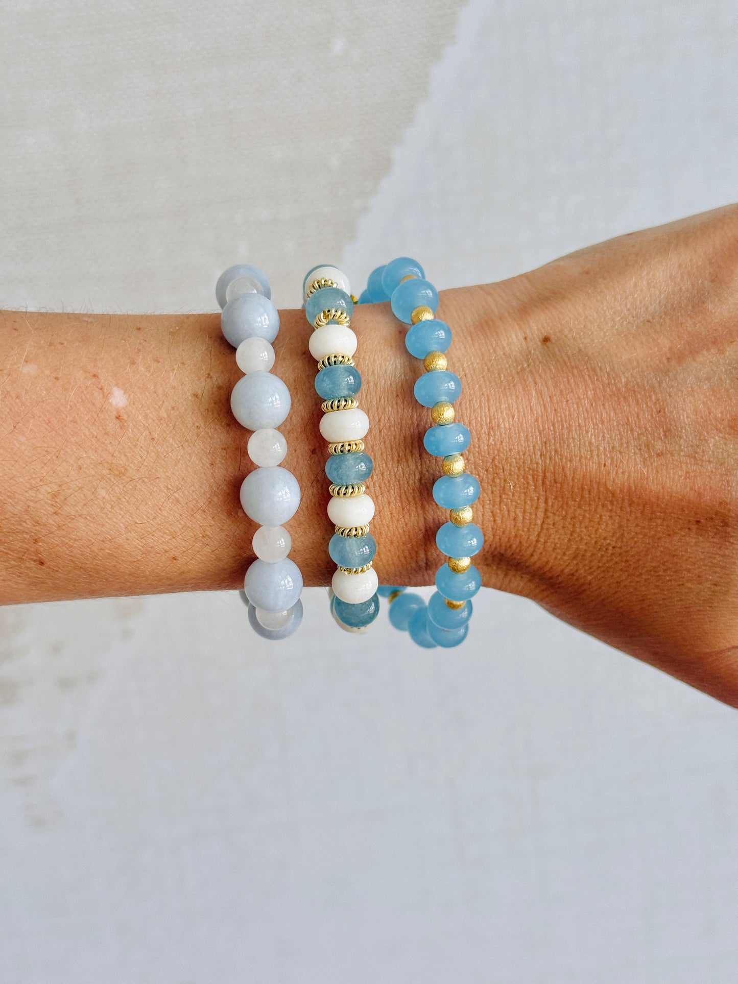 Light Blue & White Stack
