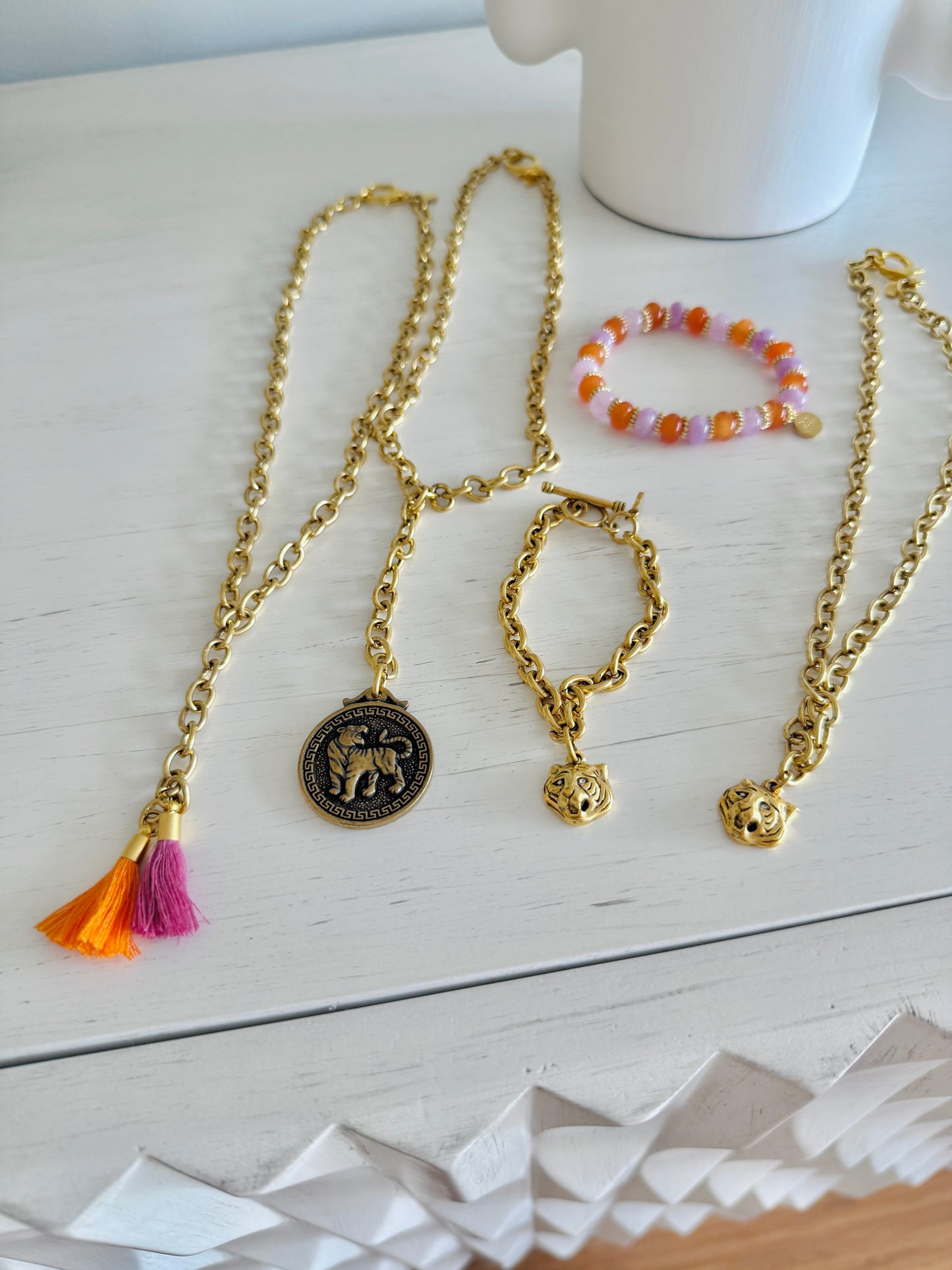 Tiger Drop Necklace