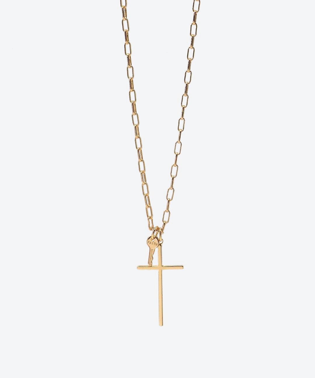 Cross & Faith Key Necklace