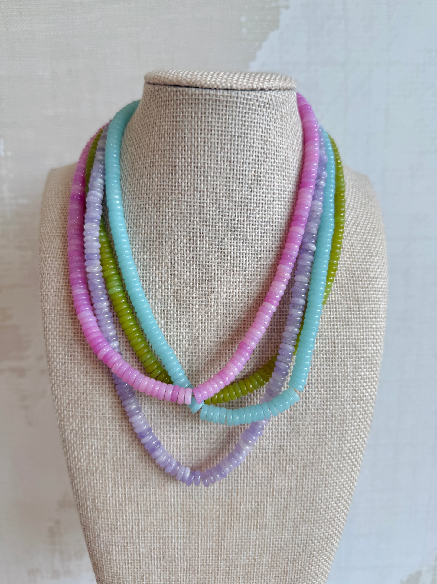 Colorful Disc Necklace