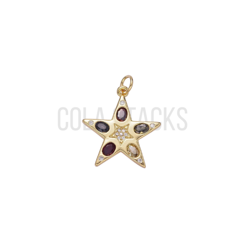Abstract Star Charm