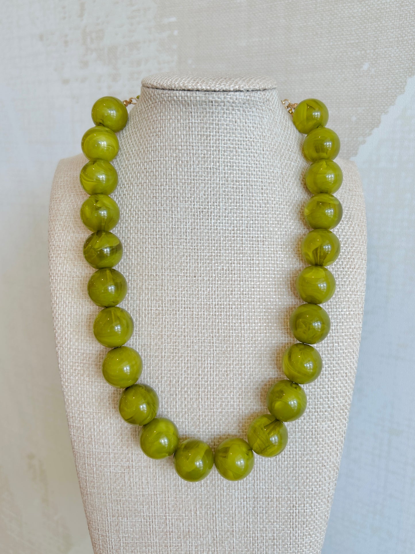Olive Bubble Necklace