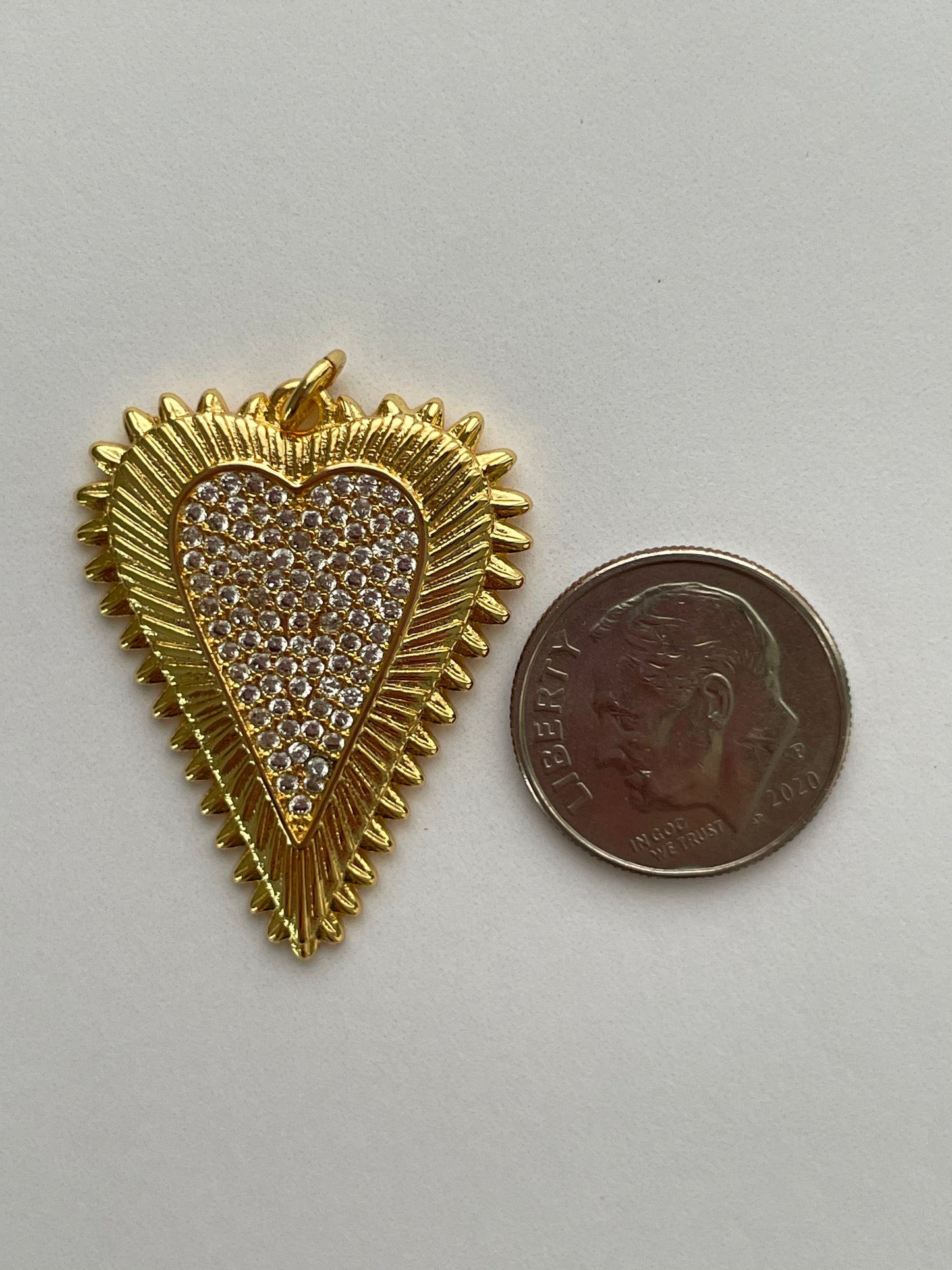 Heart on Fire Charm
