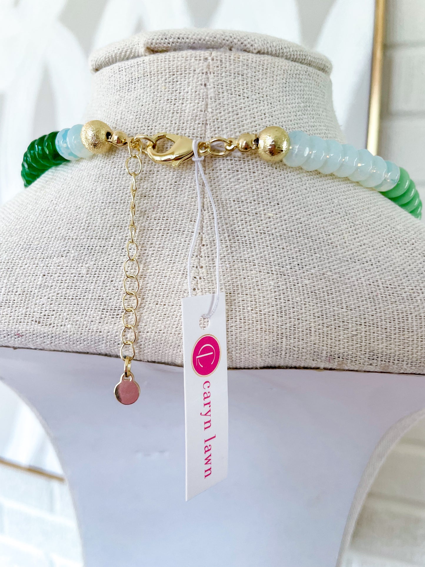 Caryn Lawn- Green Necklace