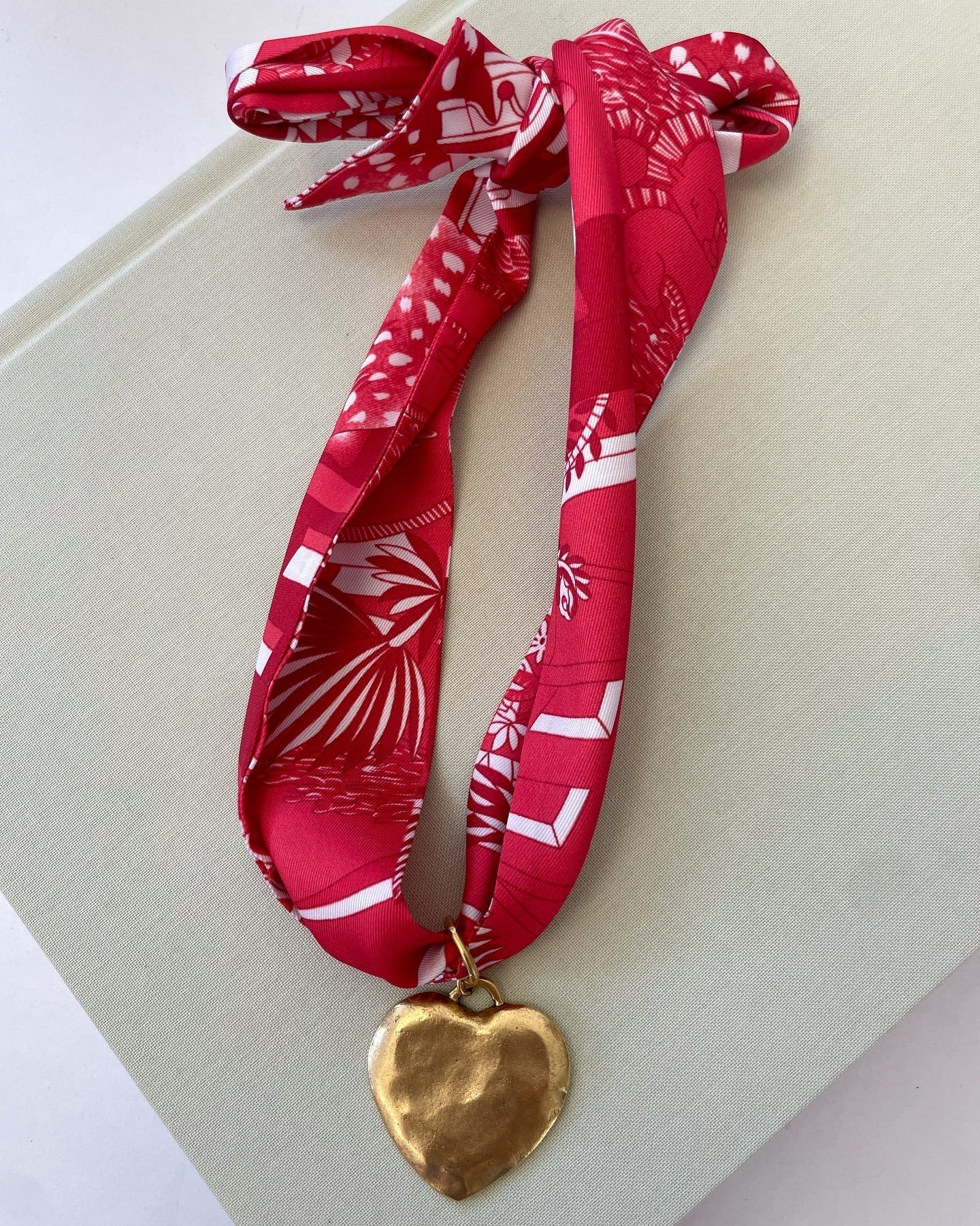 Adele Scarf Necklace - Cola Stacks -