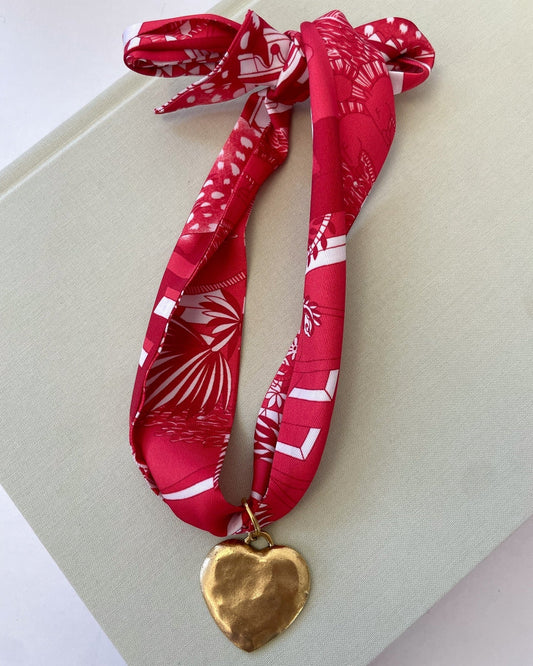 Adele Scarf Necklace - Cola Stacks -