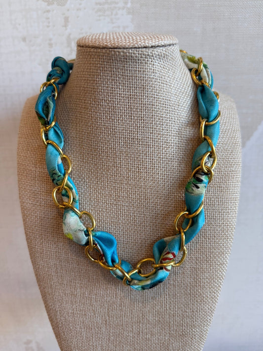 Alice Scarf Chain Necklace - Cola Stacks -