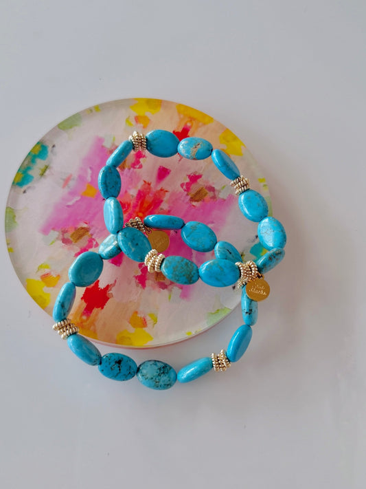 Blue Hills Bracelet - Cola Stacks -