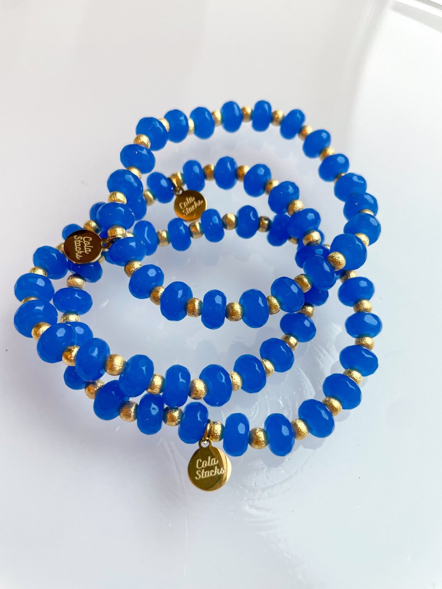 Blue Jean Sequoia Bracelet - Cola Stacks -