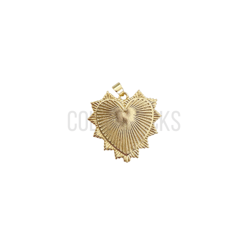 Bold Heart Charm - Cola Stacks -