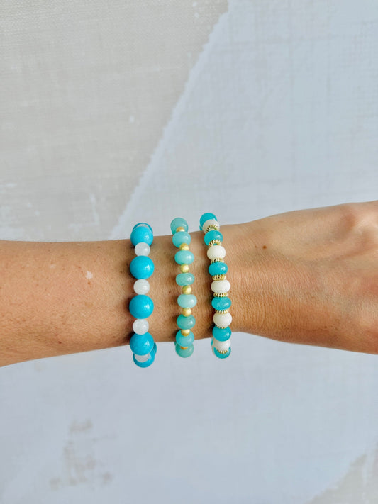 Bright Blue & White Stack - Cola Stacks -