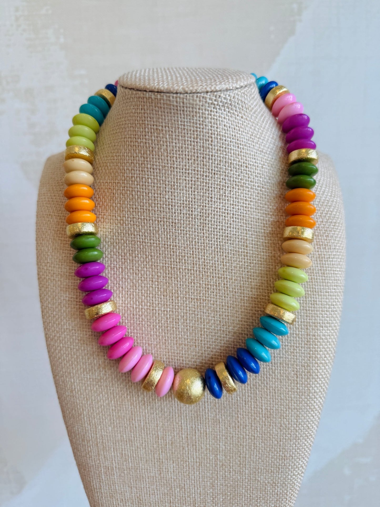 Bright Summer Necklace - Cola Stacks -