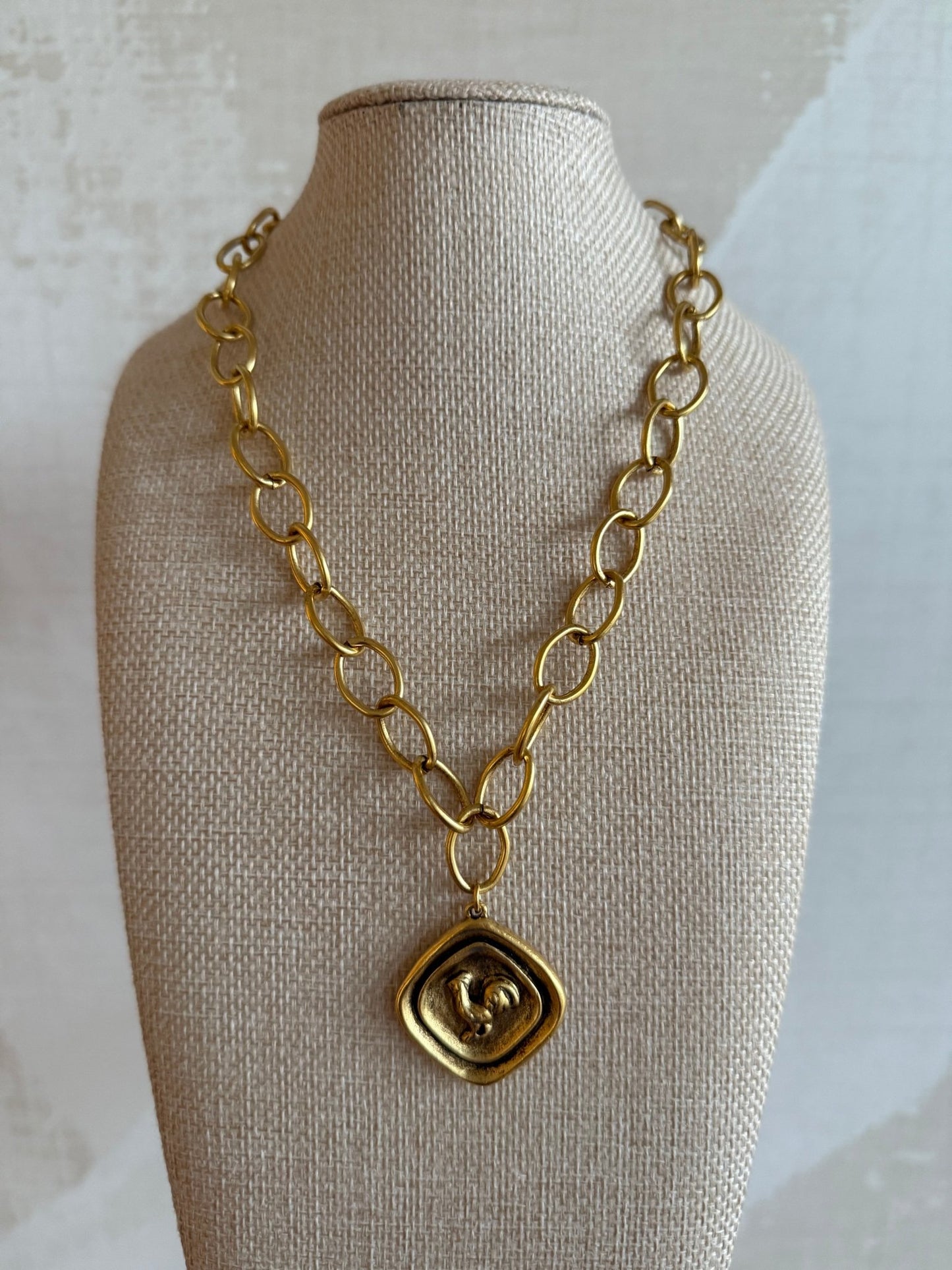 Chain Style 3 - Gamecock Necklace - Cola Stacks -
