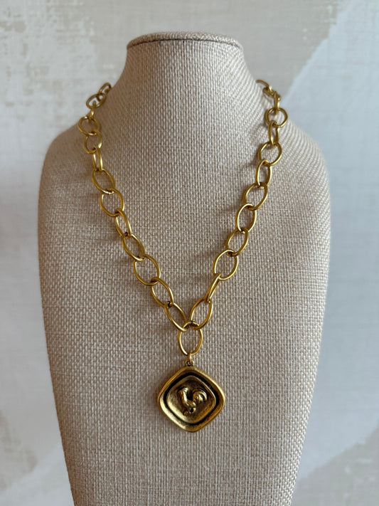 Chain Style 3 - Gamecock Necklace - Cola Stacks -