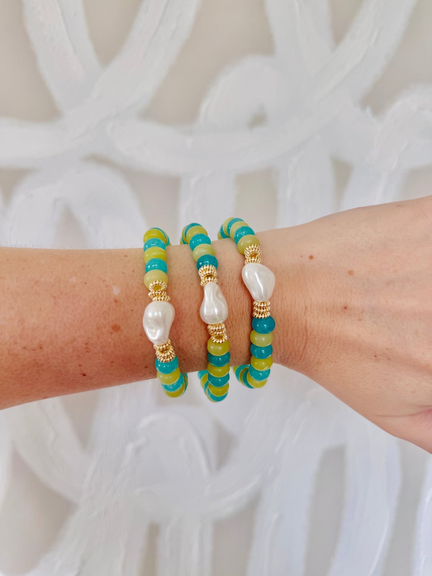 Clayton Bracelet - Cola Stacks -