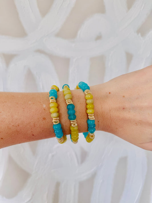 Clayton Roller Bracelet - Cola Stacks -