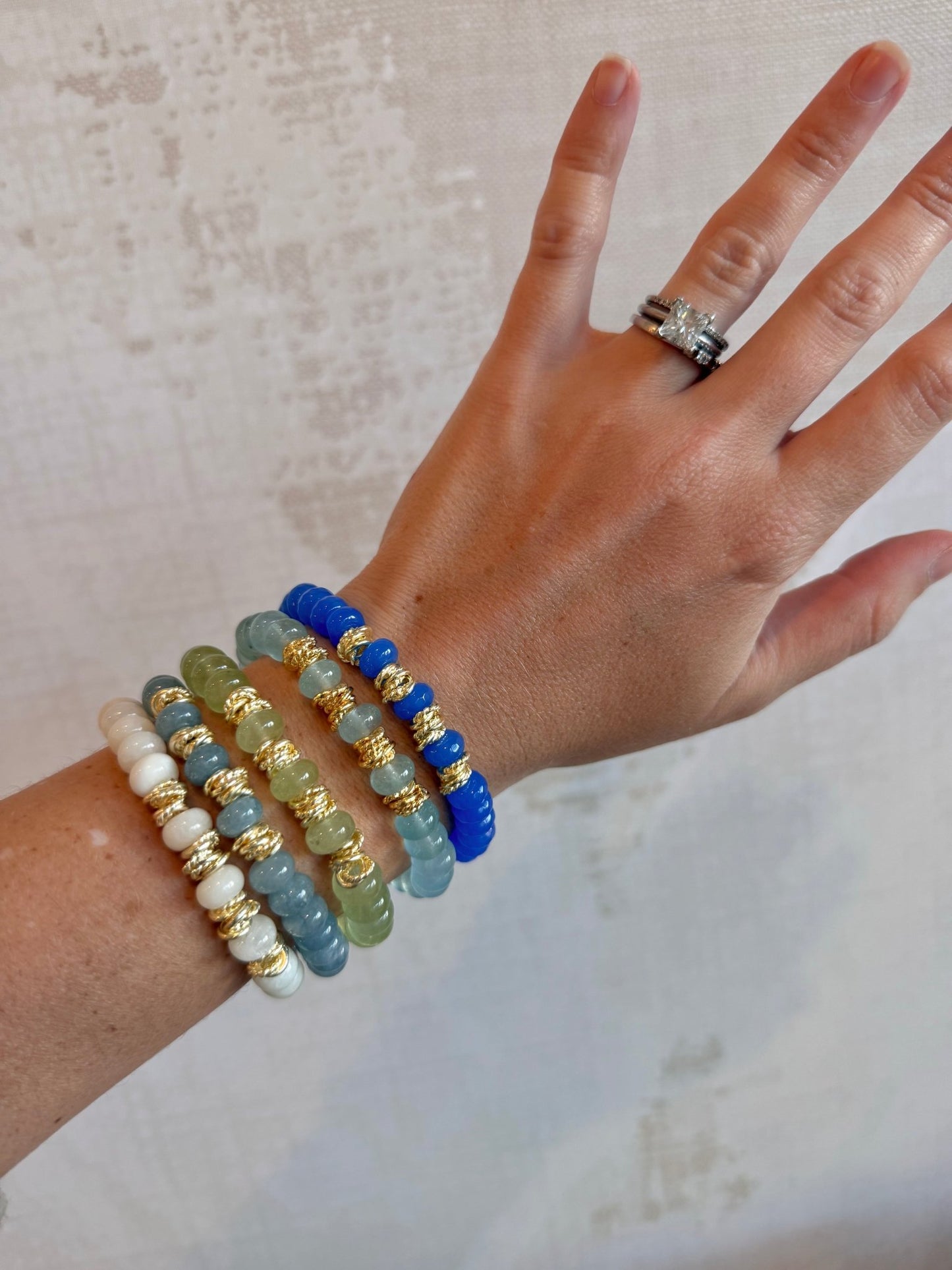 Coastal Lincoln Bracelet - Cola Stacks -