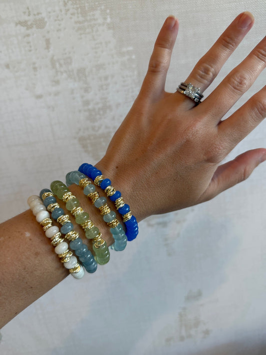 Coastal Lincoln Bracelet - Cola Stacks -