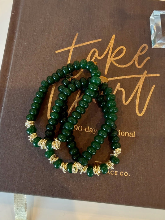 Emerald Lincoln Bracelet - Cola Stacks -