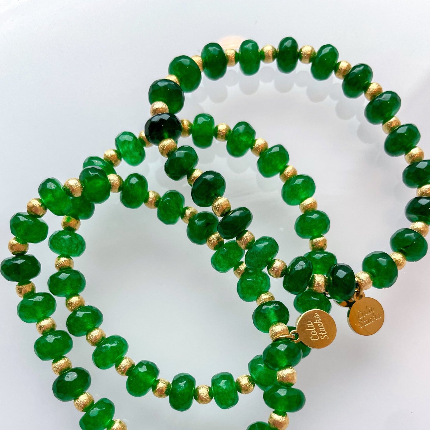 Emerald Sequoia Bracelet - Cola Stacks -