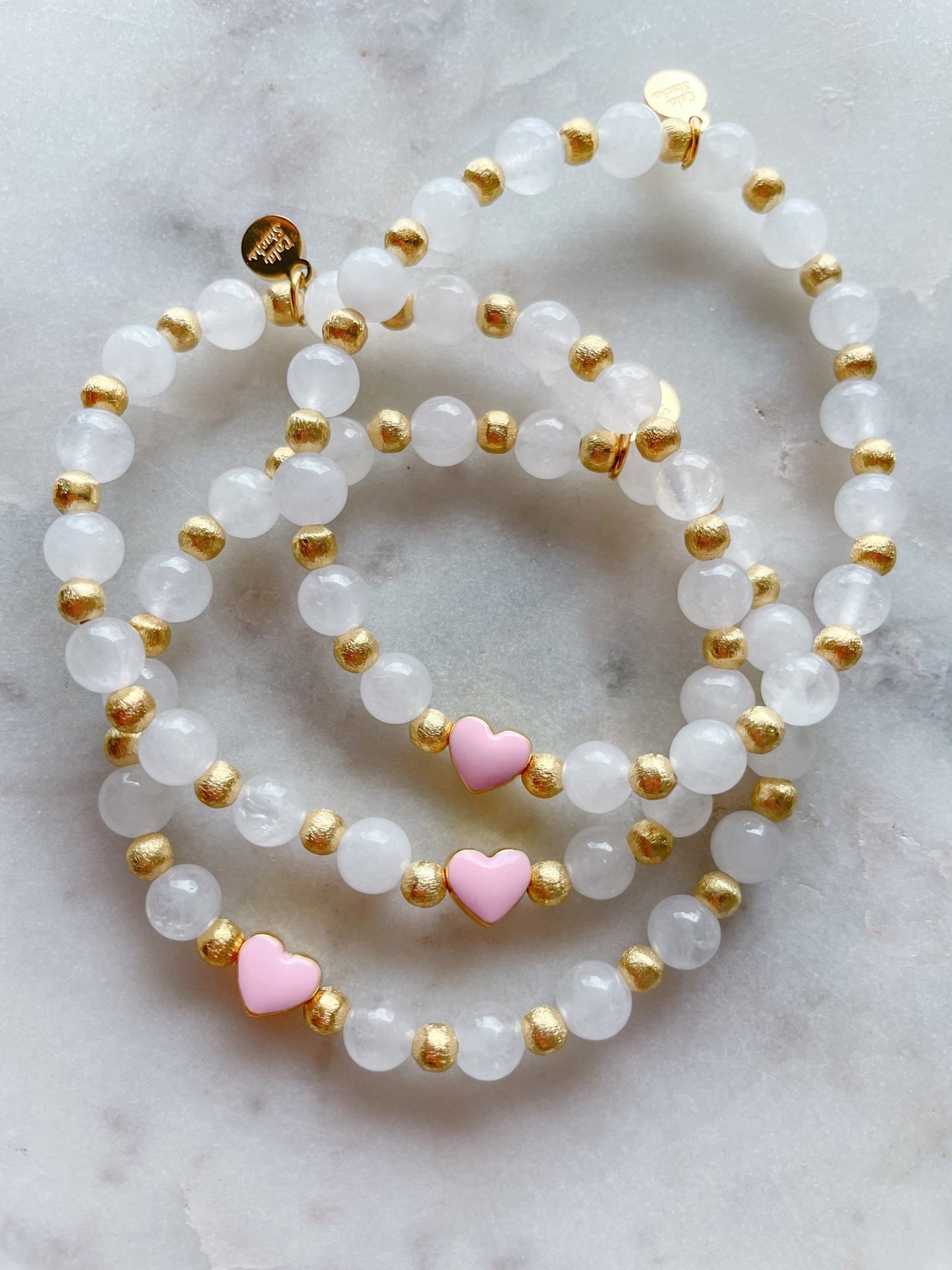 Everyday Heart Bracelet - Cola Stacks -