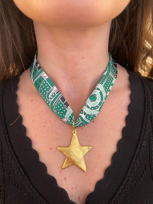 Florence Scarf Necklace - Cola Stacks -