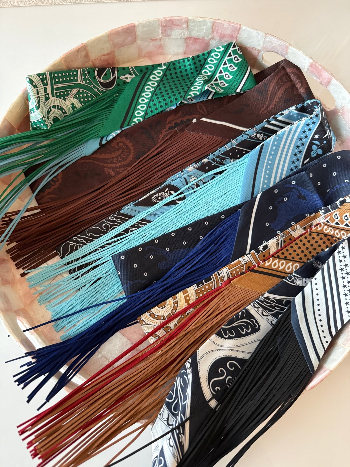 Fringe Scarf - Cola Stacks -