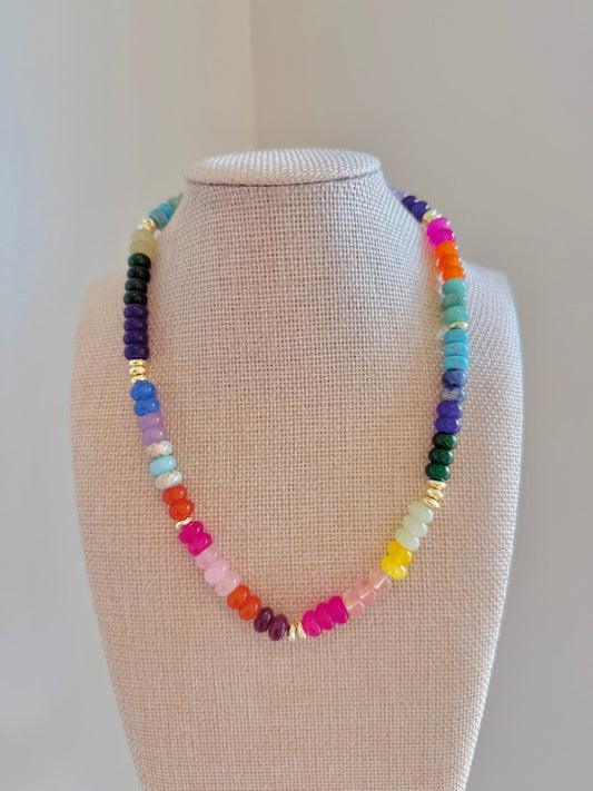 Gilly Necklace - Cola Stacks -