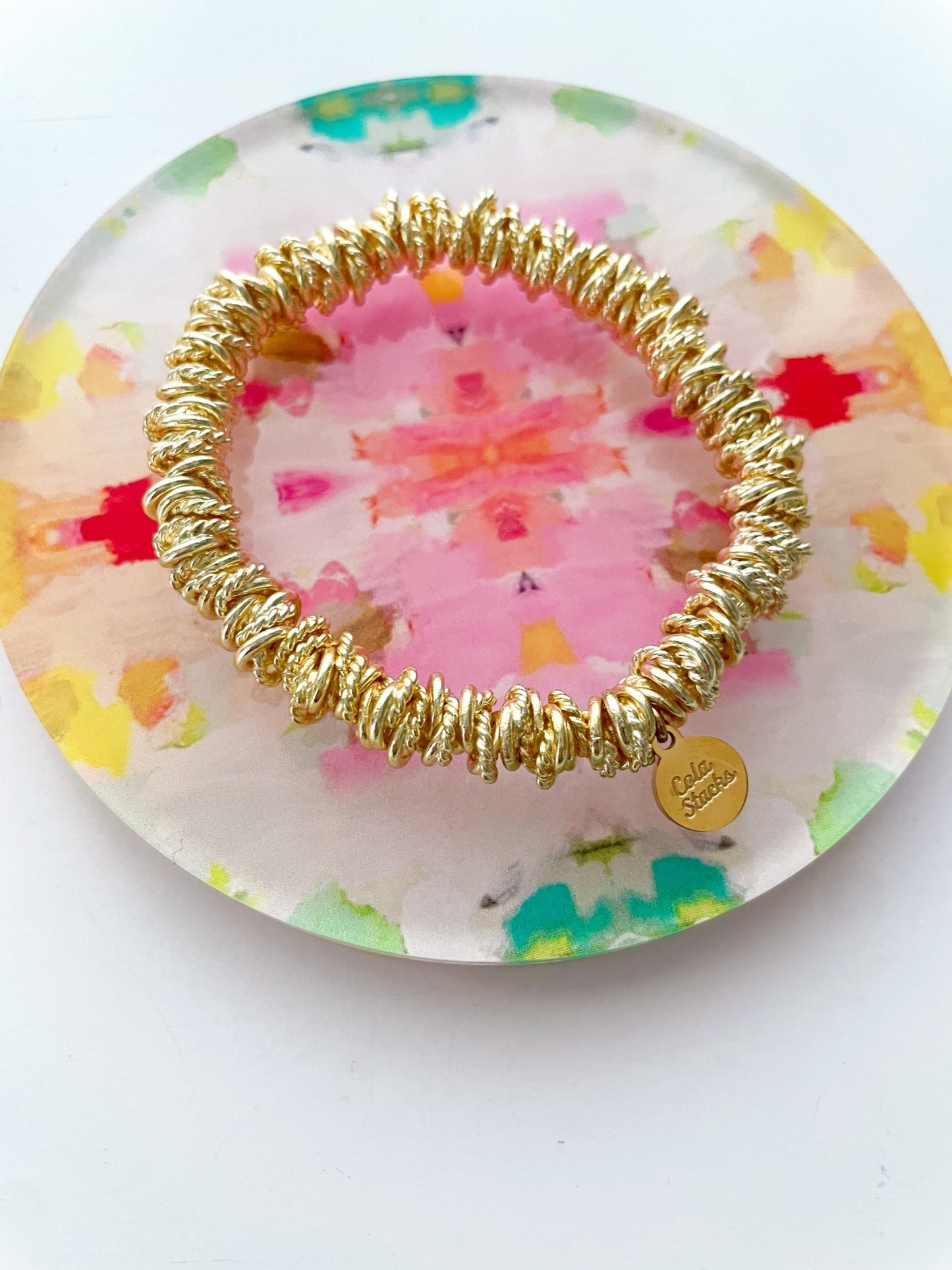 Gold Shelley Bracelet - Cola Stacks -