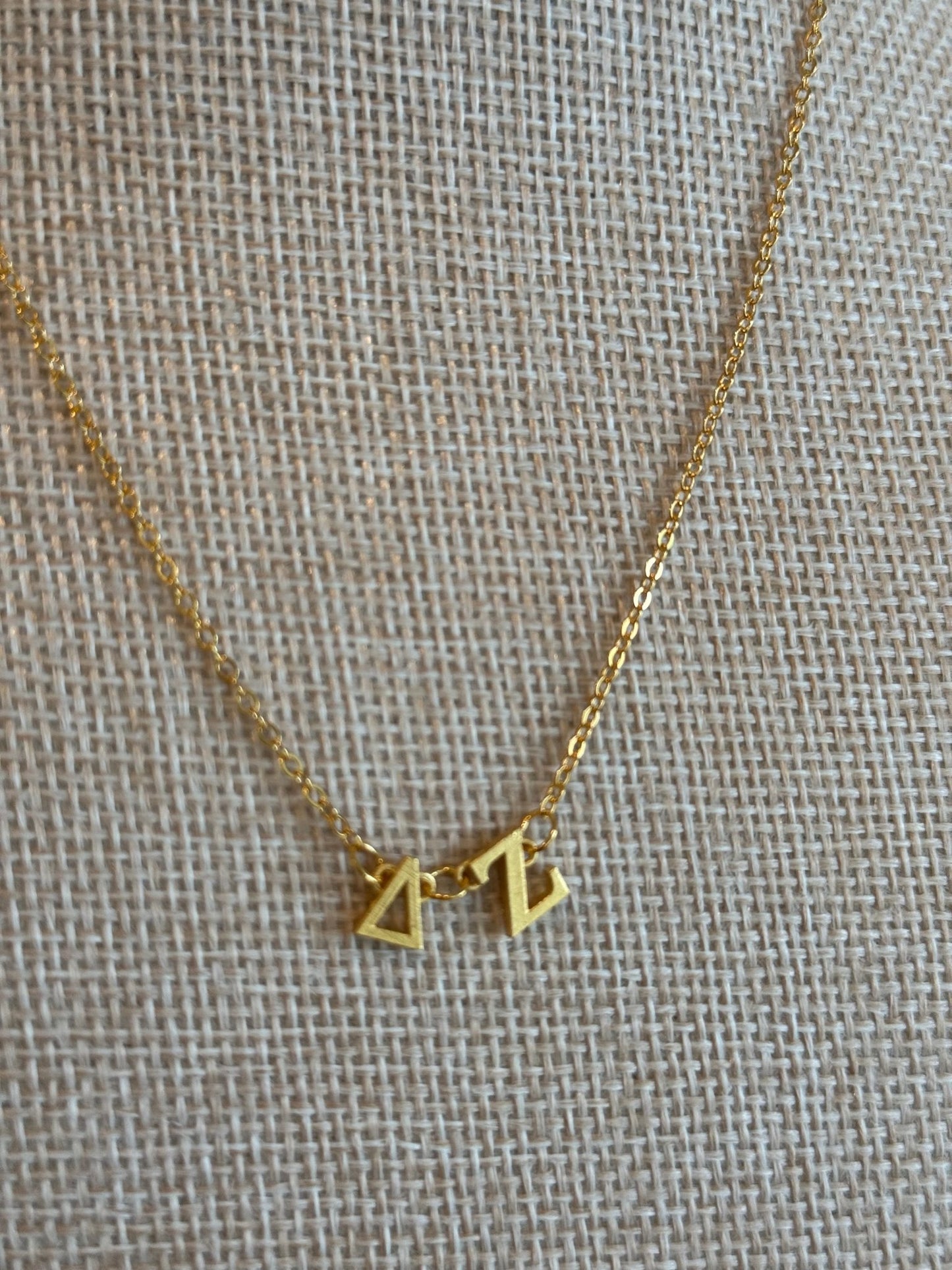 Gold Sorority Necklace - Cola Stacks -