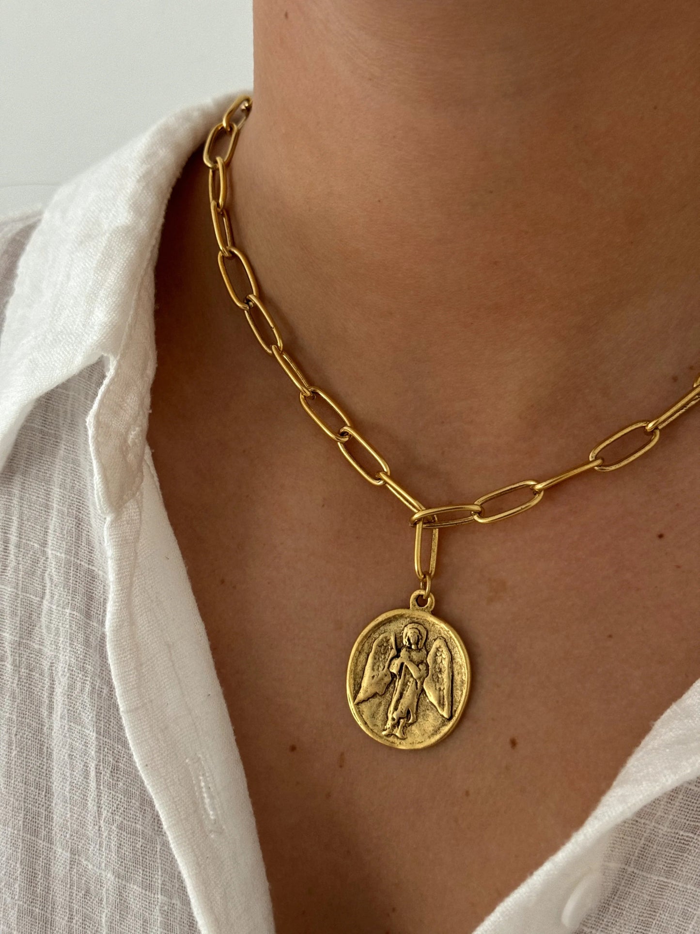 Guardian Angel Necklace - Cola Stacks -