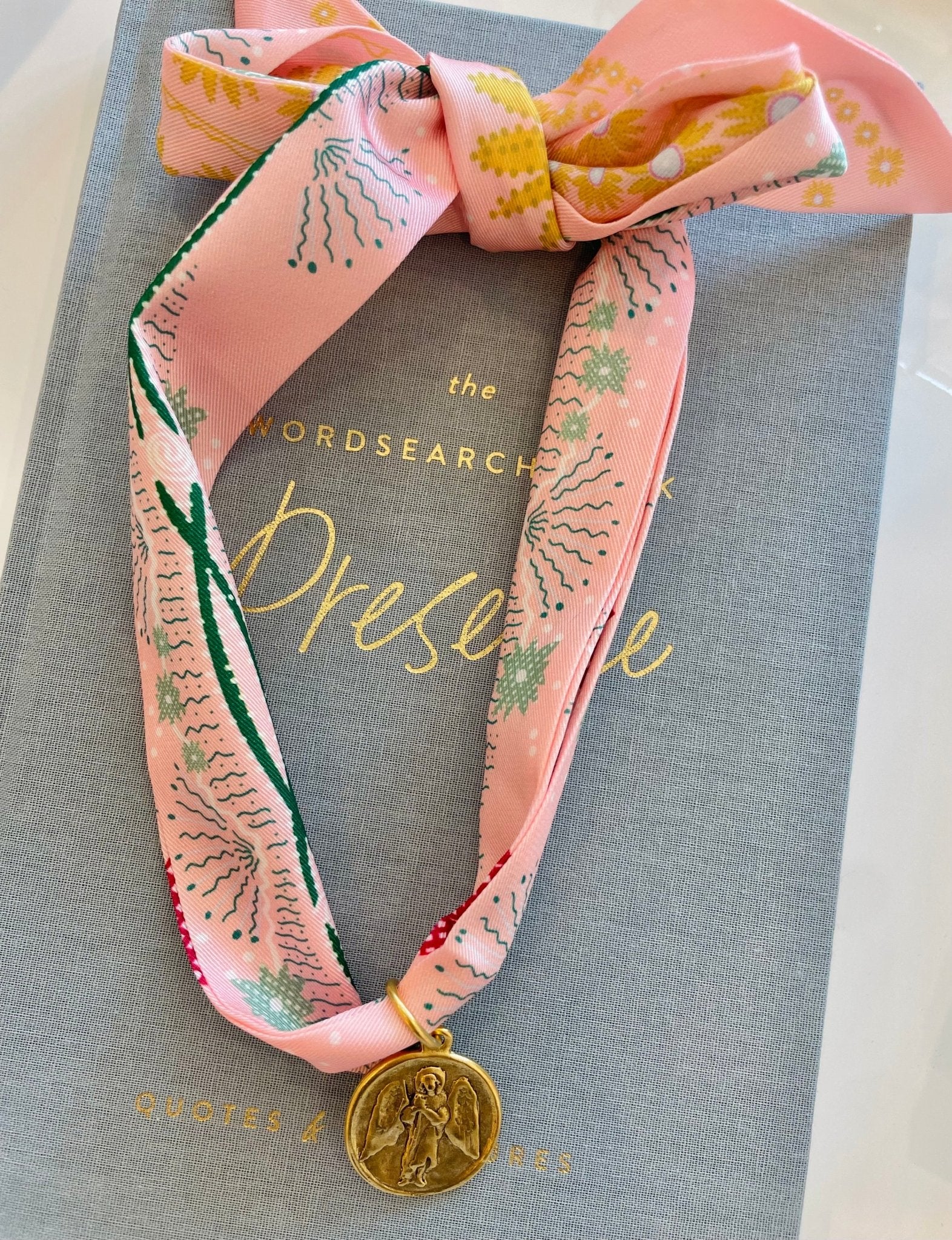 Guardian Angel Scarf Necklace - Cola Stacks -