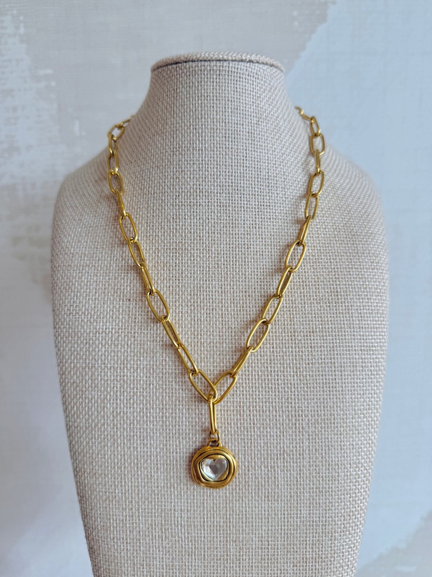 Heart Felt Necklace - Cola Stacks -