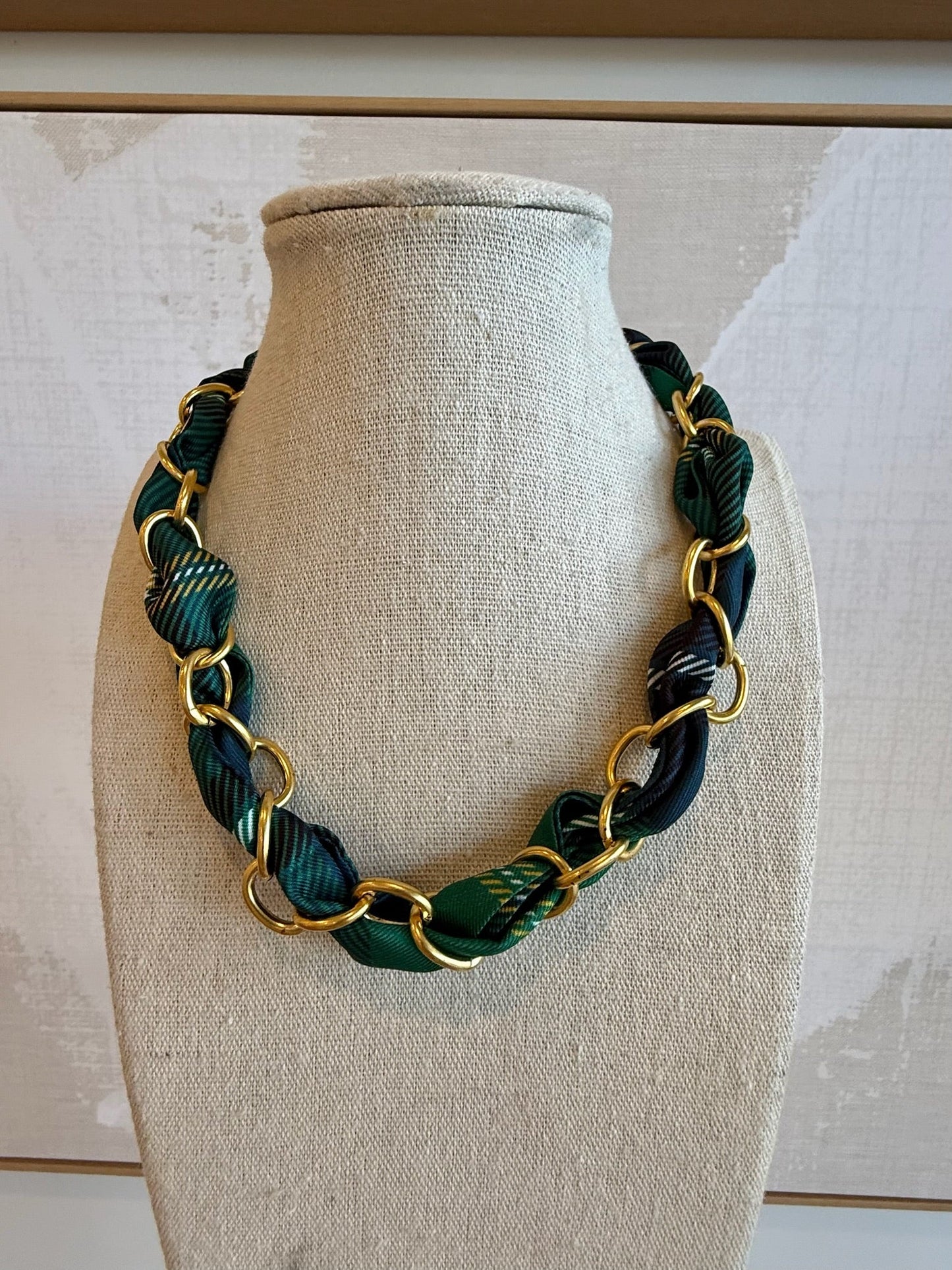 Holly Scarf Chain Necklace - Cola Stacks -