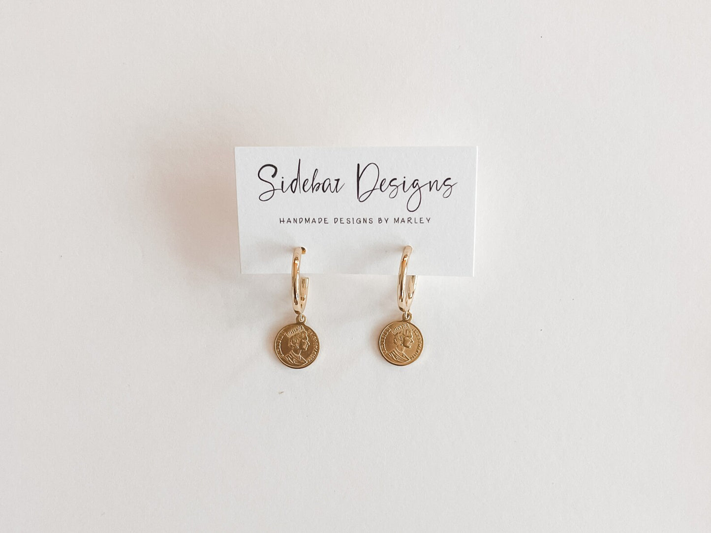 Simple Hoop and Charm Earrings