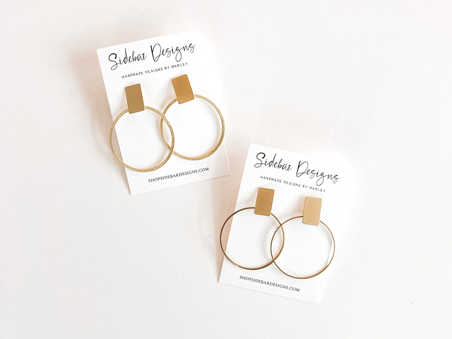 Simple Gold Hoop Earrings