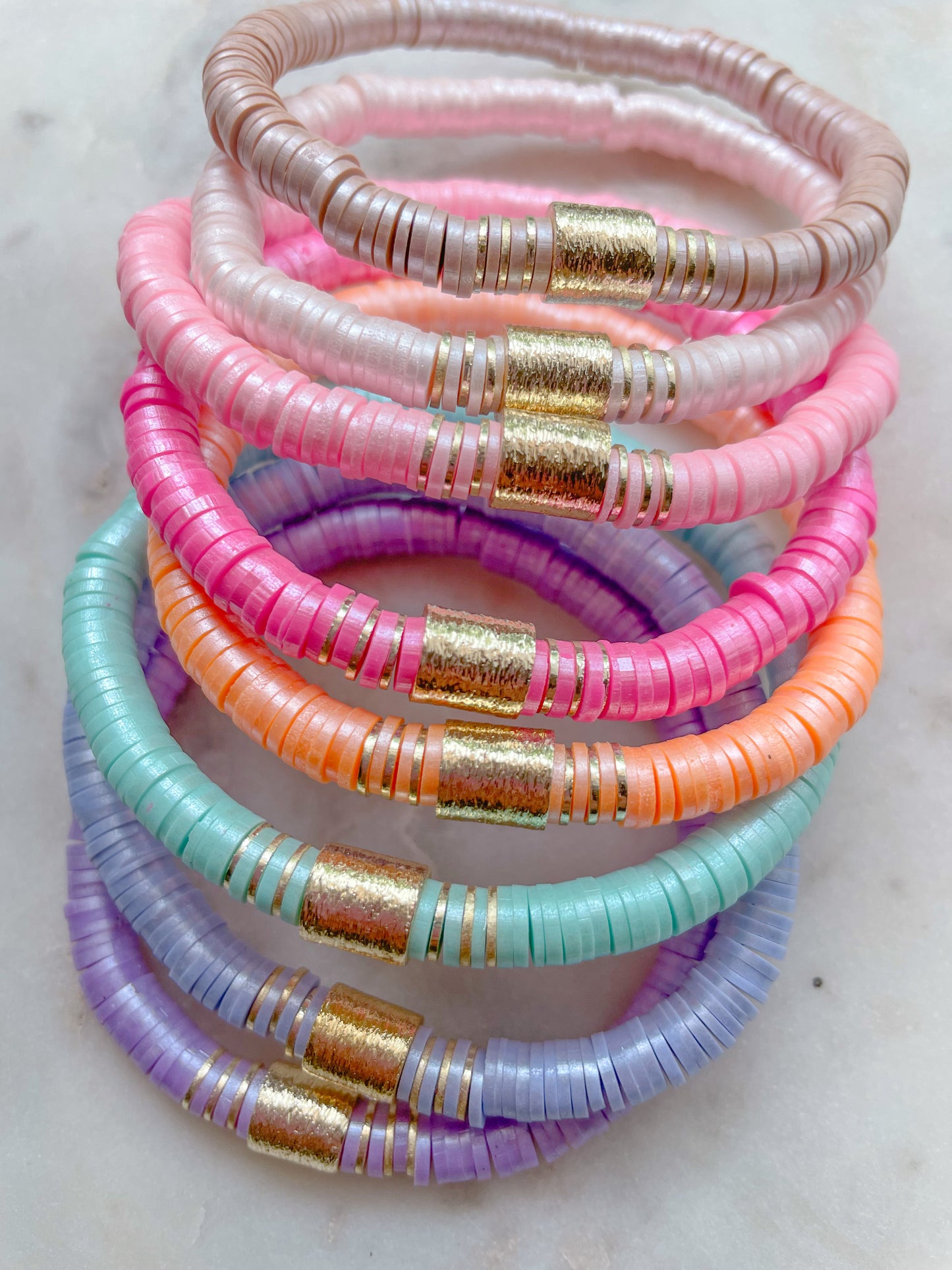 Barbie Metallic Heishi Bracelet