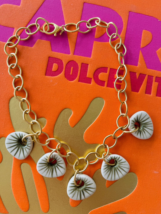 Isla Necklace - Cola Stacks -