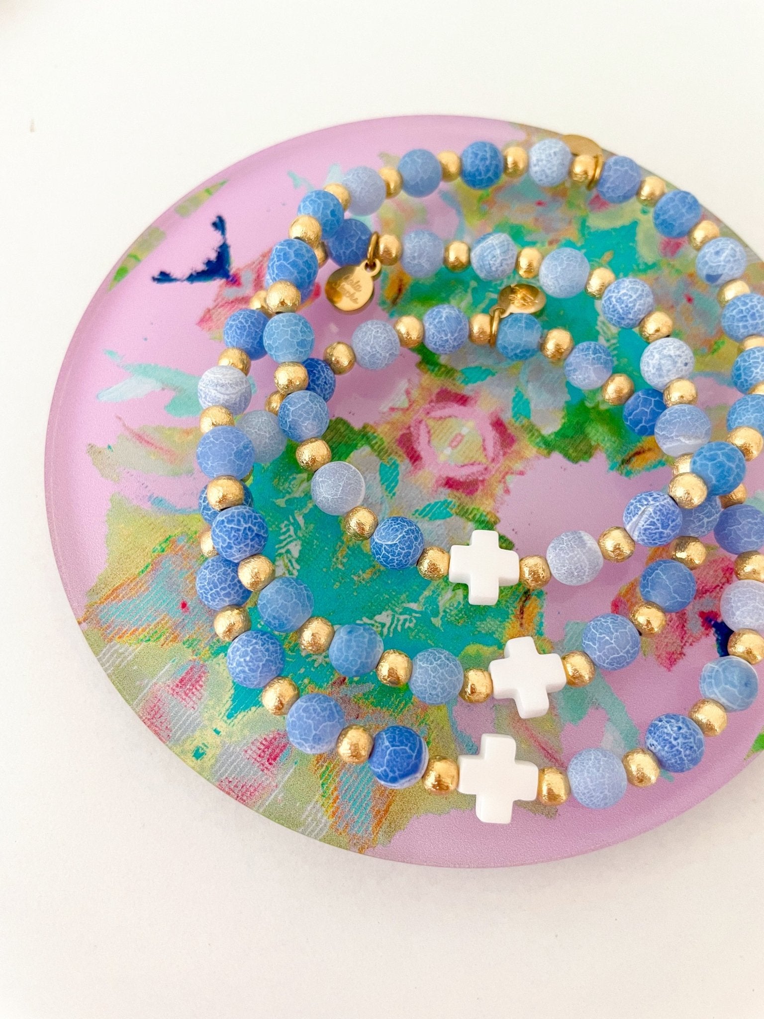 Lakewood Cross Bracelet - Cola Stacks -