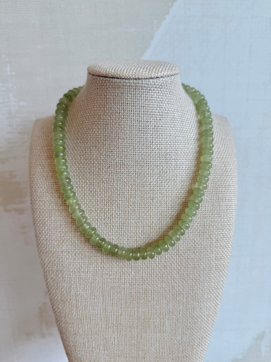 Light Green Necklace - Cola Stacks -