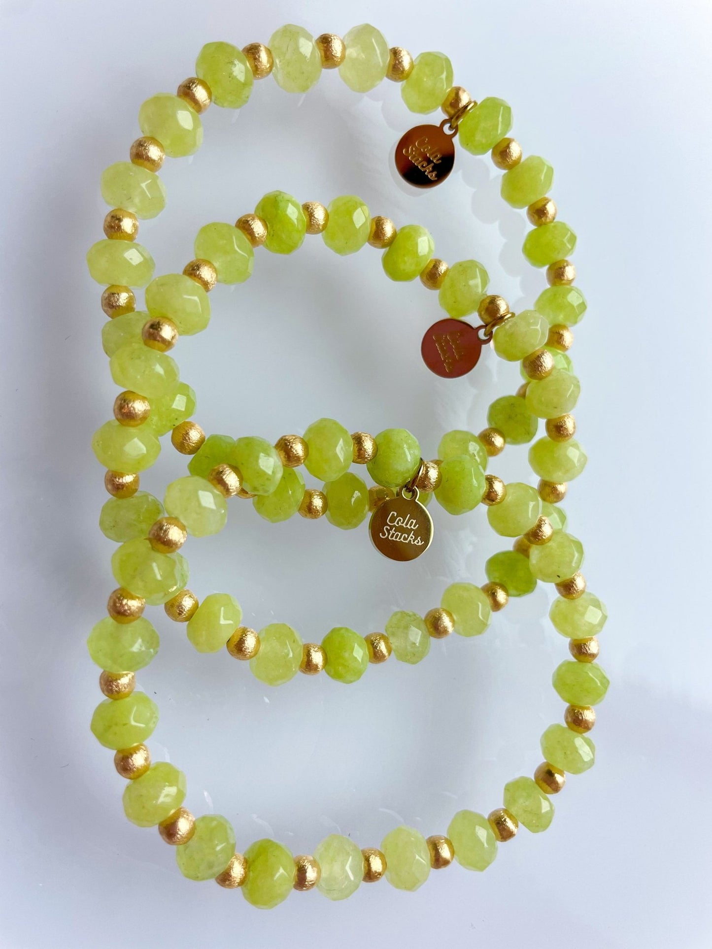 Lime Sequoia Bracelet - Cola Stacks -