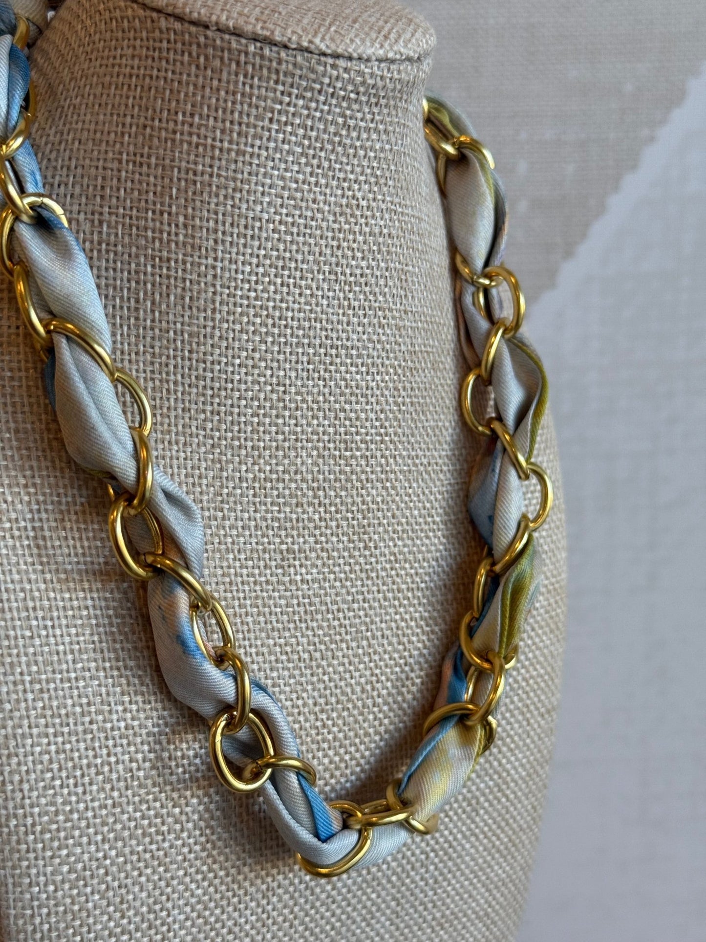 Our Father Scarf Chain Necklace - Cola Stacks -