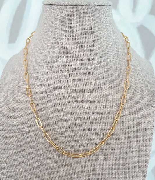 Paperlink Gold Chain Necklace - Cola Stacks -