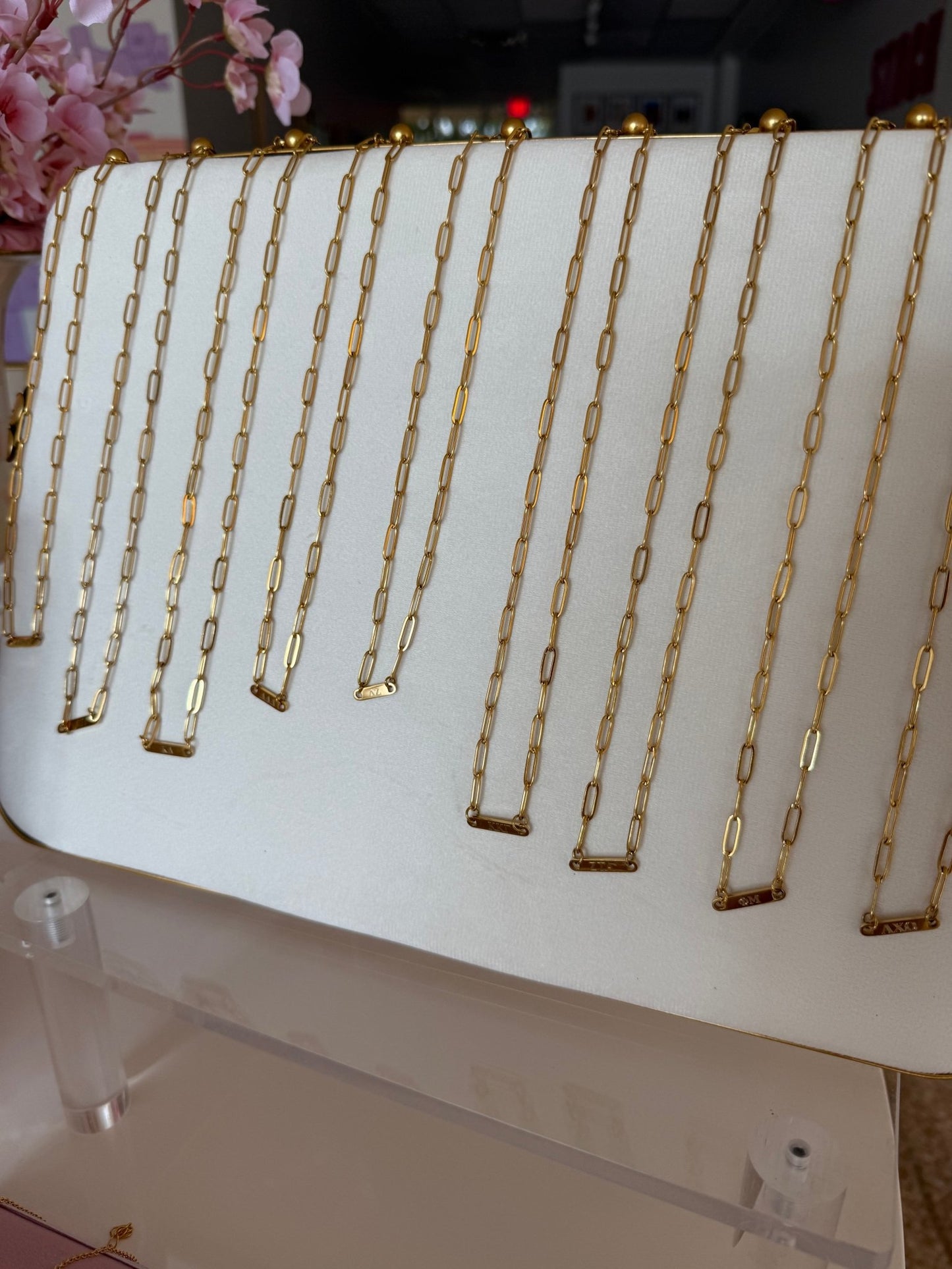 Paperlink Sorority Necklace - Cola Stacks -