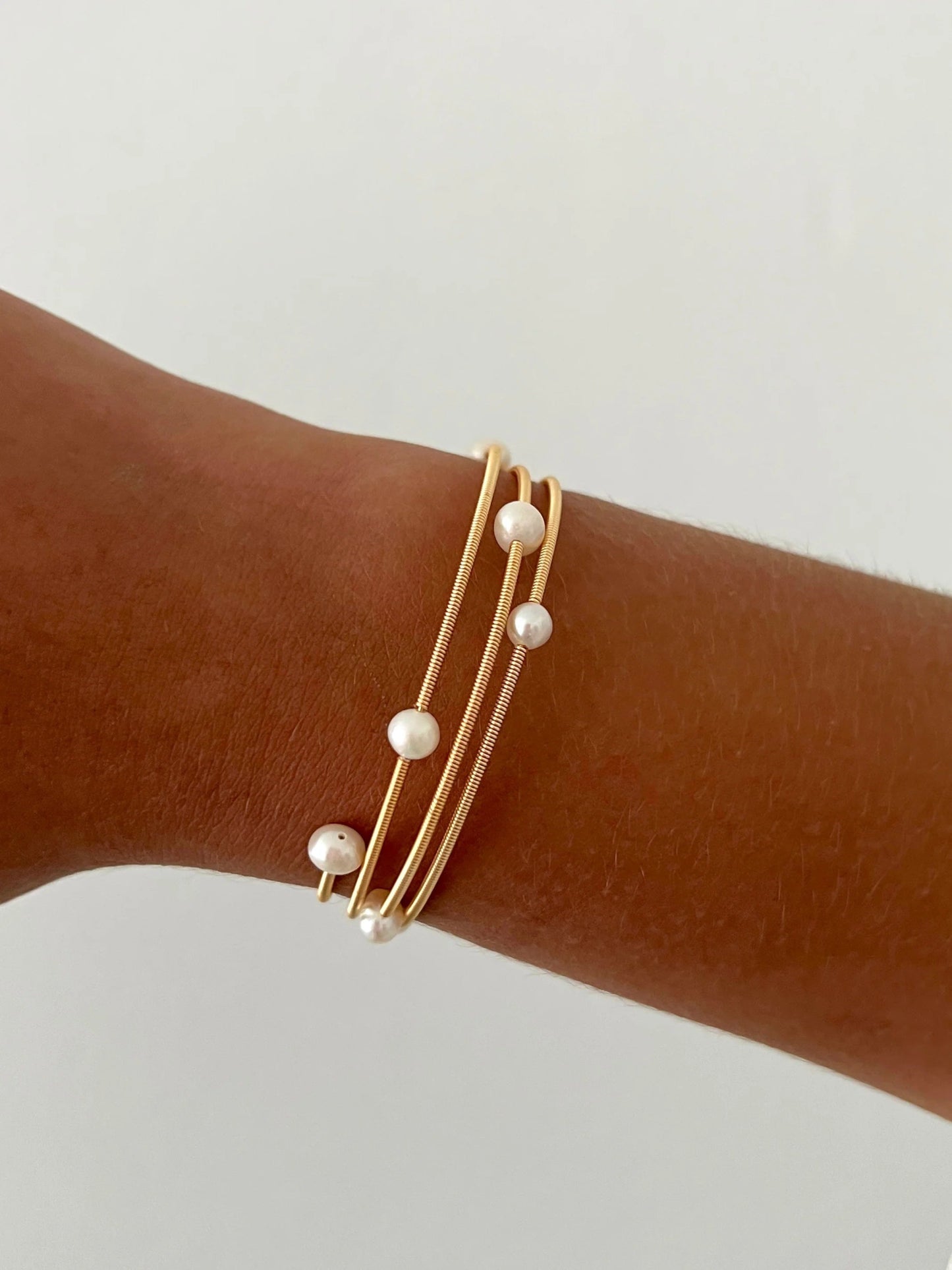 Pearl Craze Bracelet - Cola Stacks -