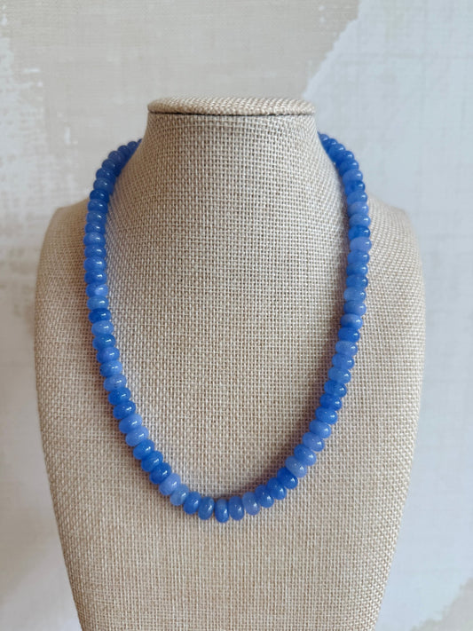 Perfect Blue Necklace - Cola Stacks -