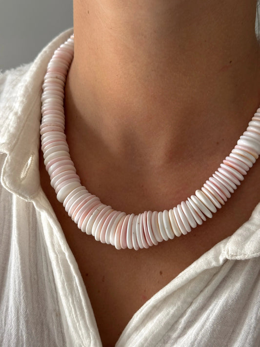 Pink Gill Necklace - Cola Stacks -