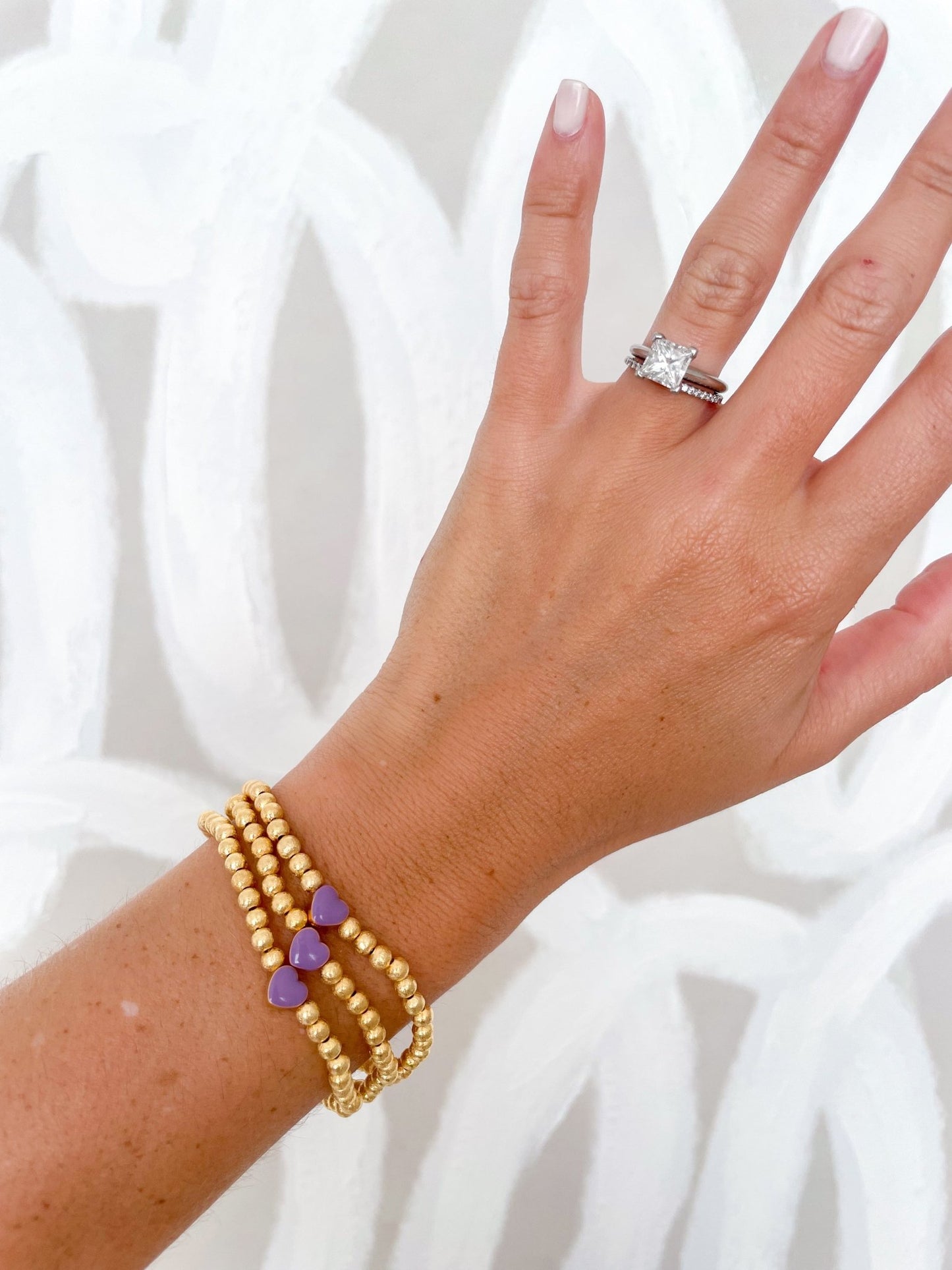 Purple Heart Bracelet - Cola Stacks -